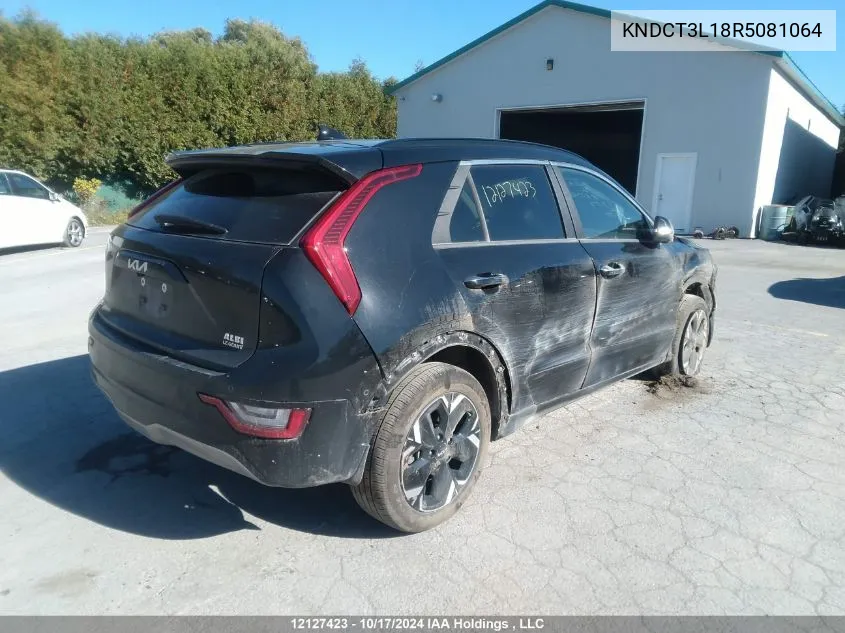 2024 Kia Niro Ev VIN: KNDCT3L18R5081064 Lot: 12127423