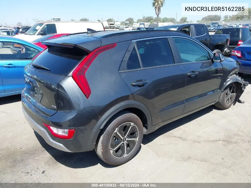 2024 Kia Niro Ex VIN: KNDCR3LE0R5162285 Lot: 40100932