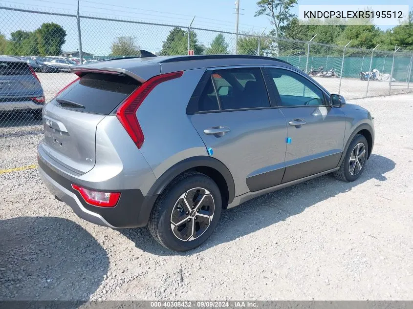 2024 Kia Niro Lx VIN: KNDCP3LEXR5195512 Lot: 40308432