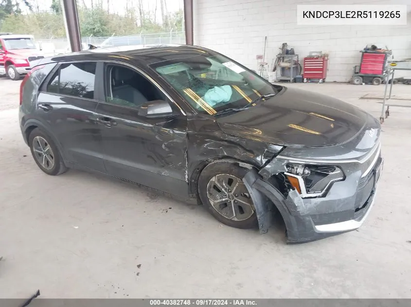 2024 Kia Niro Lx VIN: KNDCP3LE2R5119265 Lot: 40382748