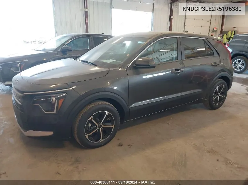 2024 Kia Niro Lx VIN: KNDCP3LE2R5196380 Lot: 40388111