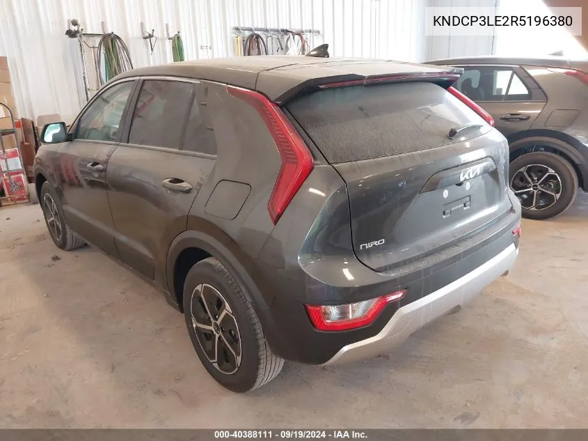 2024 Kia Niro Lx VIN: KNDCP3LE2R5196380 Lot: 40388111