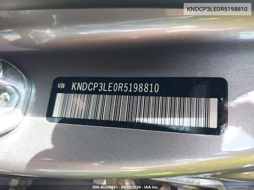 KNDCP3LE0R5198810 2024 Kia Niro Lx