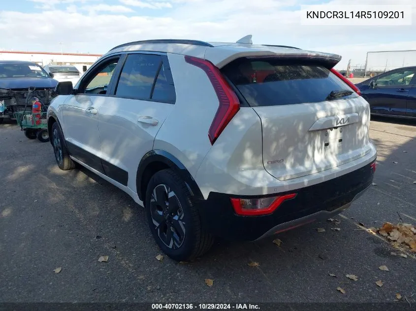 2024 Kia Niro Ev Wind VIN: KNDCR3L14R5109201 Lot: 40702136