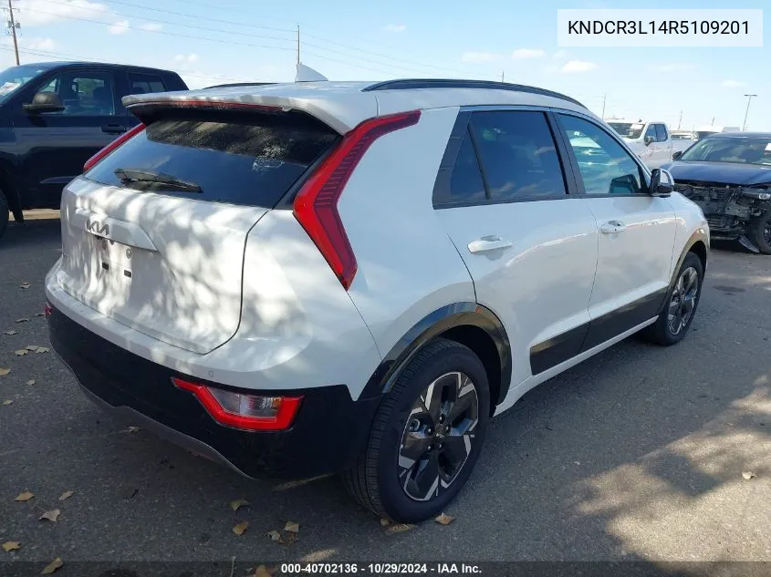 2024 Kia Niro Ev Wind VIN: KNDCR3L14R5109201 Lot: 40702136