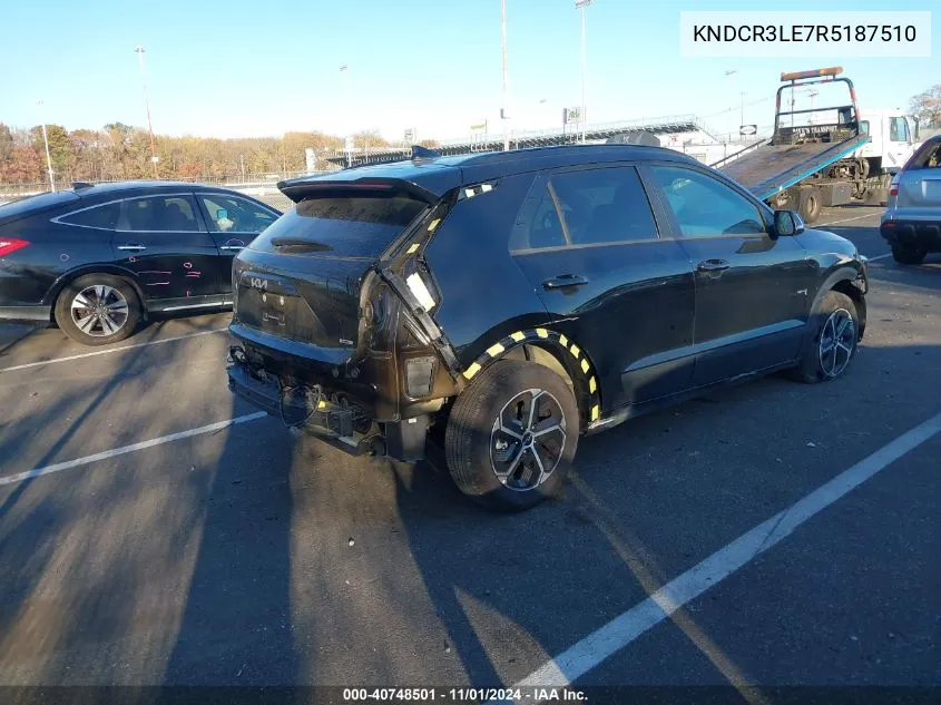 2024 Kia Niro Ex VIN: KNDCR3LE7R5187510 Lot: 40748501