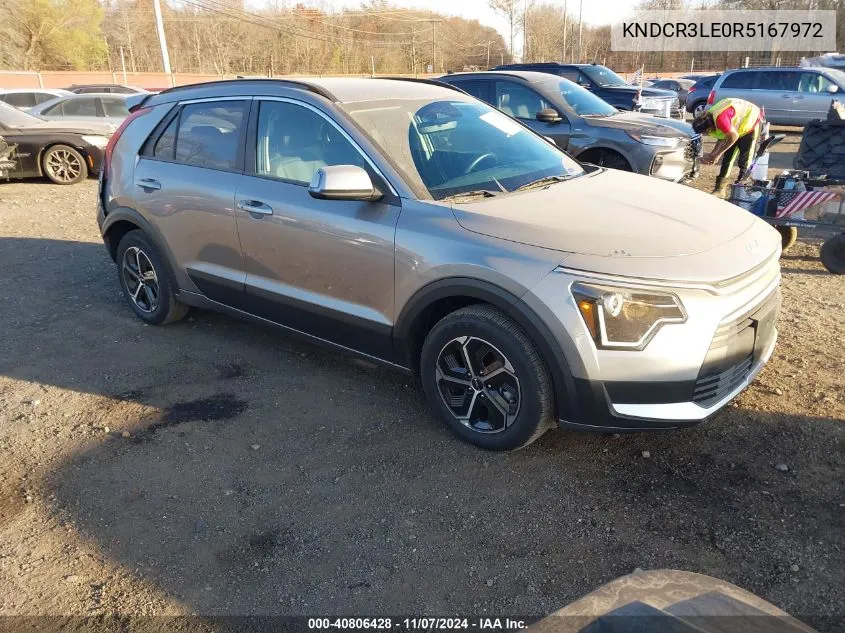 2024 Kia Niro Ex VIN: KNDCR3LE0R5167972 Lot: 40806428