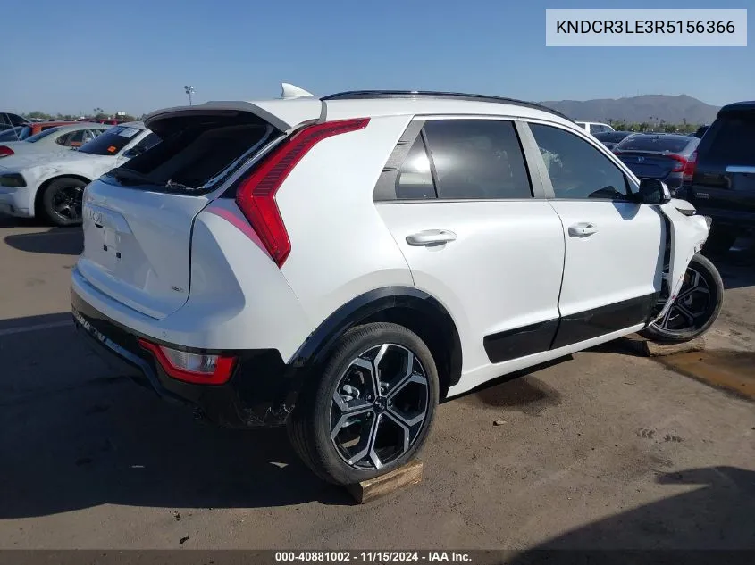 2024 Kia Niro Ex Touring VIN: KNDCR3LE3R5156366 Lot: 40881002