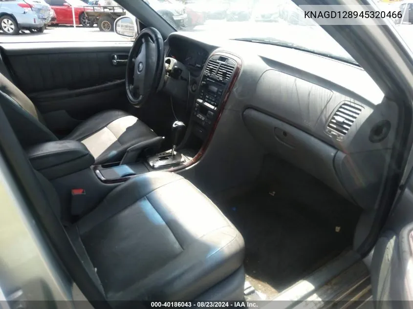 KNAGD128945320466 2004 Kia Optima Ex V6/Lx V6