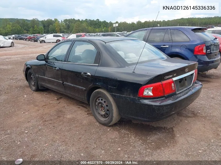 KNAGD126145336336 2004 Kia Optima Ex/Lx