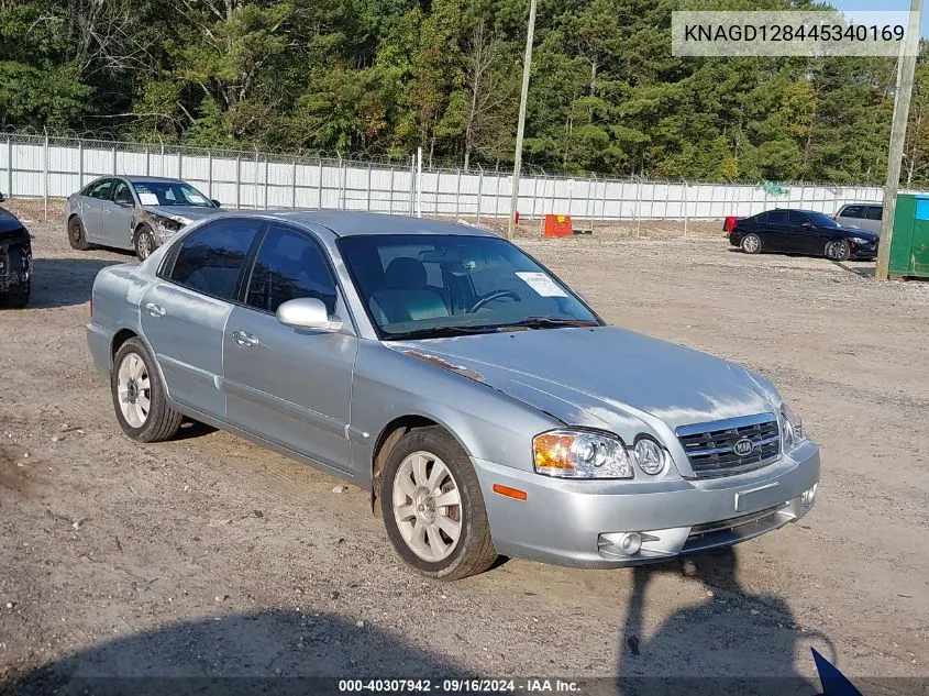 2004 Kia Optima Lx/Ex VIN: KNAGD128445340169 Lot: 40307942