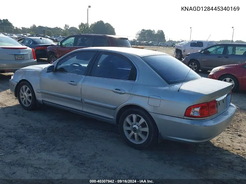 KNAGD128445340169 2004 Kia Optima Lx/Ex