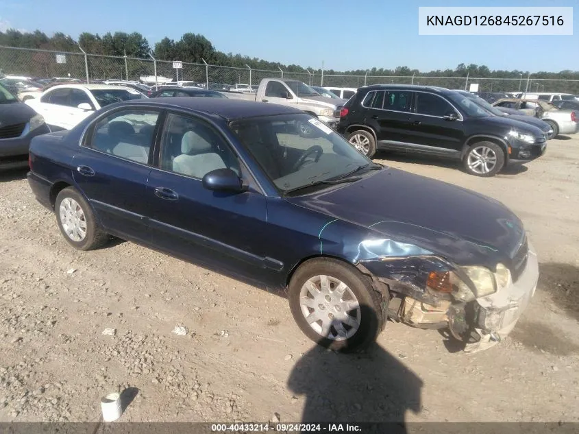 KNAGD126845267516 2004 Kia Optima Ex/Lx