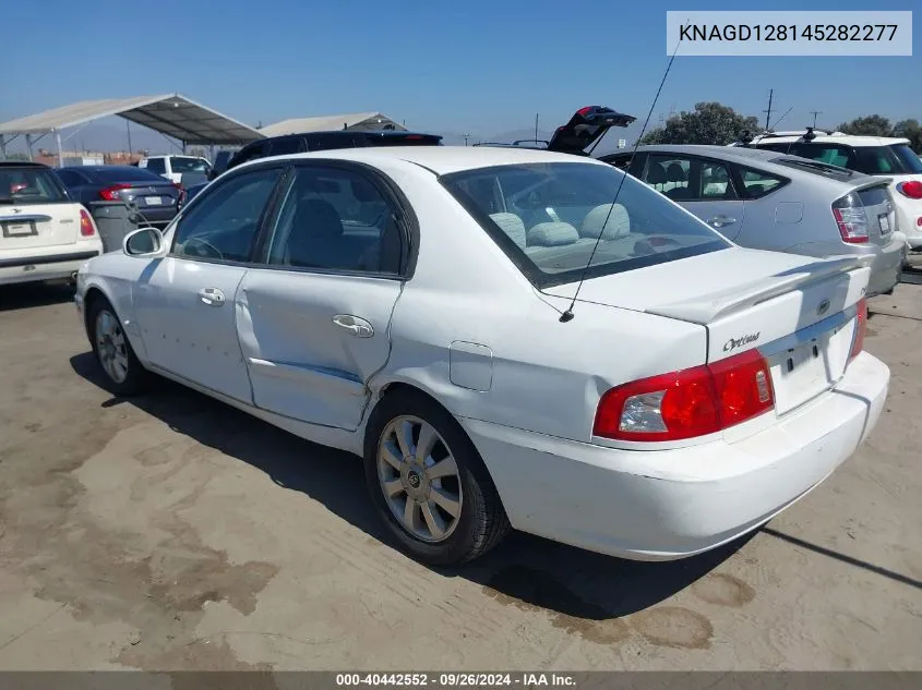 KNAGD128145282277 2004 Kia Optima Ex V6/Lx V6