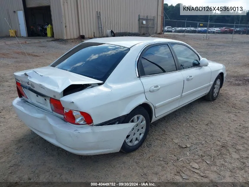 KNAGD126X45369013 2004 Kia Optima Lx/Ex