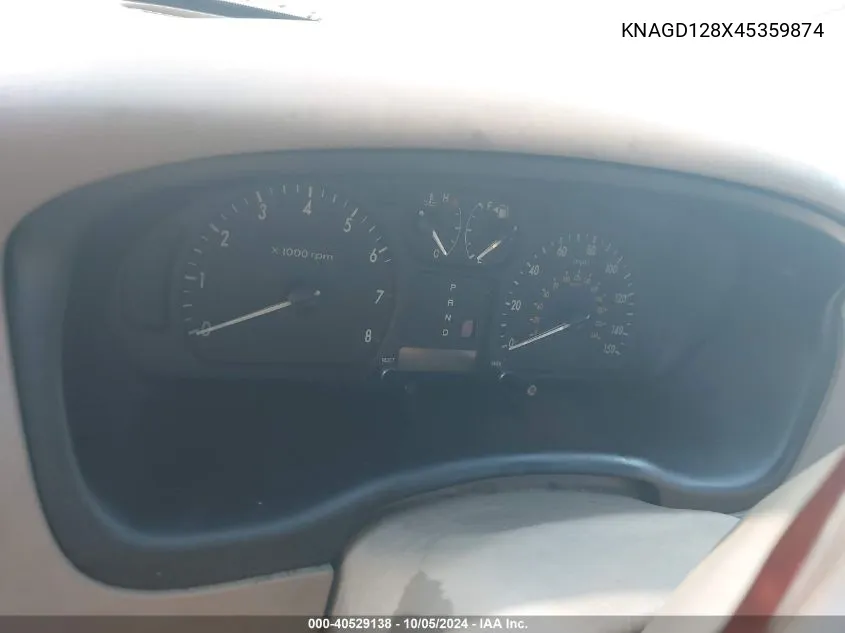 KNAGD128X45359874 2004 Kia Optima Lx/Ex