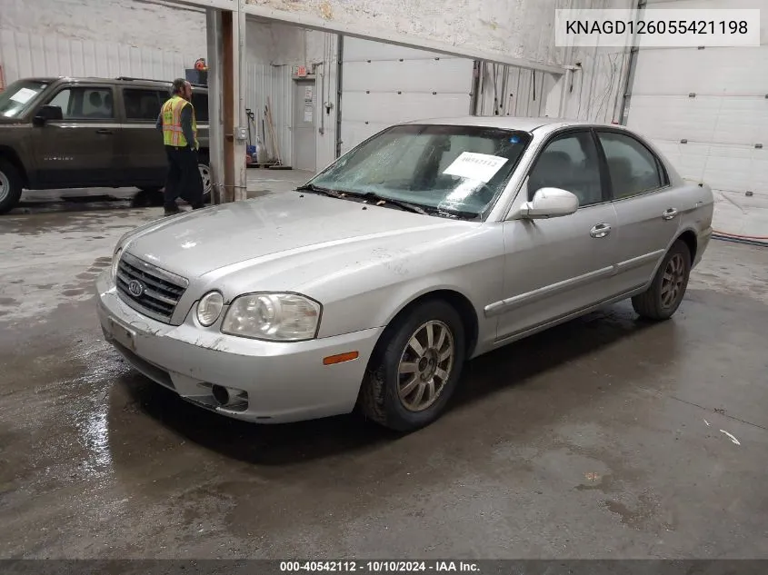 KNAGD126055421198 2005 Kia Optima Ex/Lx