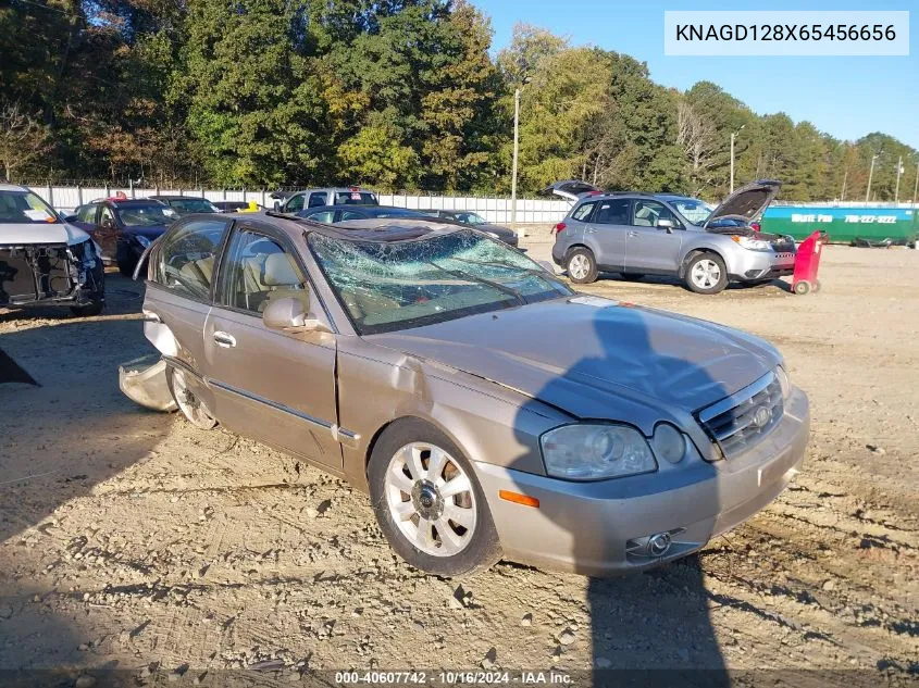 2006 Kia Optima Ex V6/Lx V6 VIN: KNAGD128X65456656 Lot: 40607742