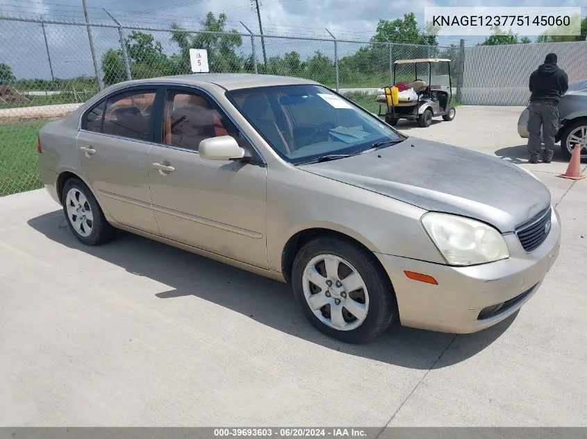 KNAGE123775145060 2007 Kia Optima Lx