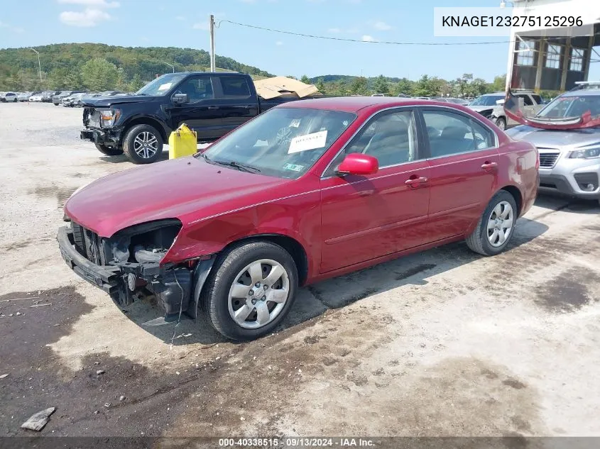 KNAGE123275125296 2007 Kia Optima Lx