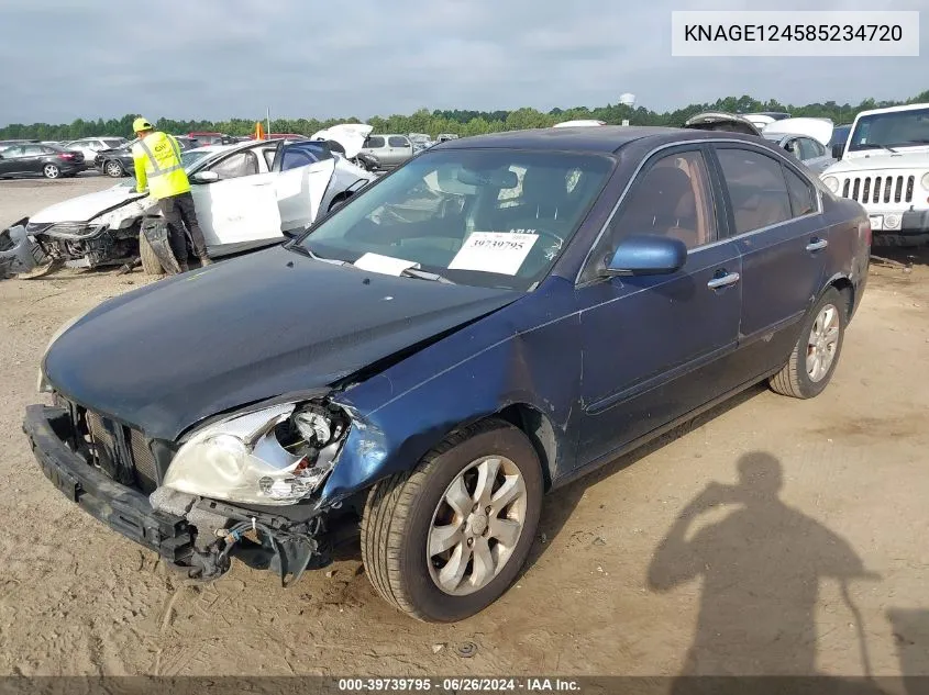 KNAGE124585234720 2008 Kia Optima Ex V6