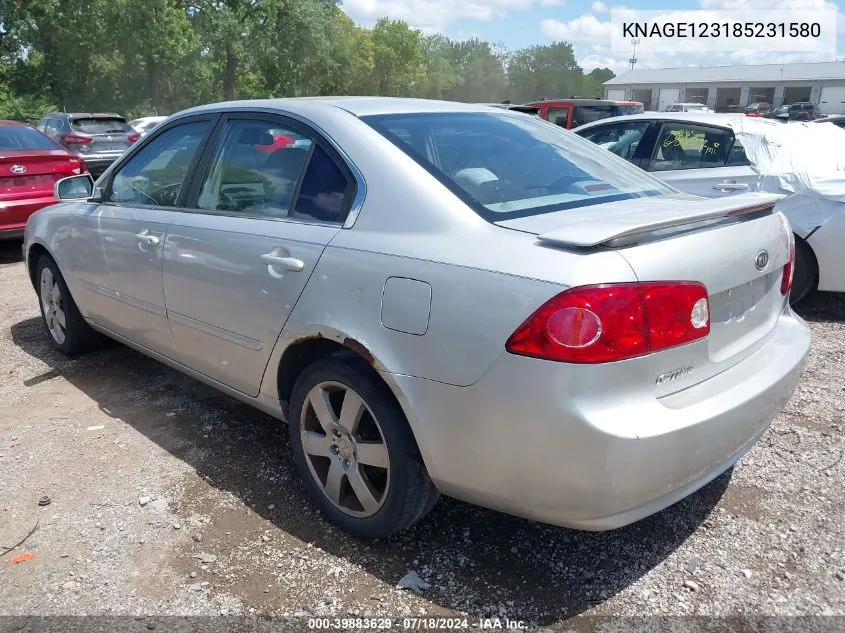 KNAGE123185231580 2008 Kia Optima Lx