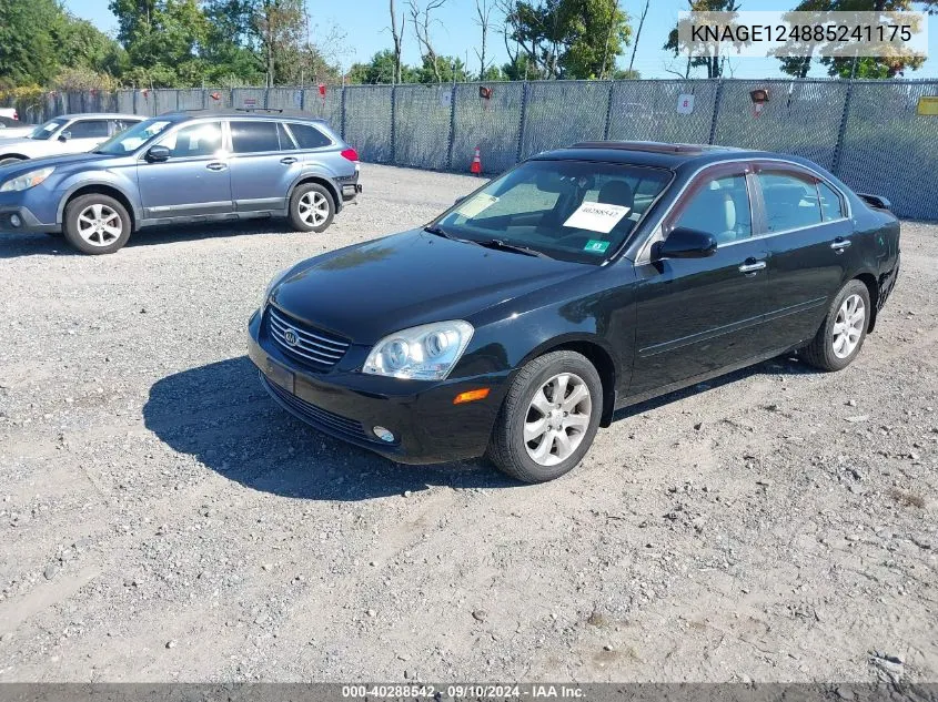 KNAGE124885241175 2008 Kia Optima Lx/Ex