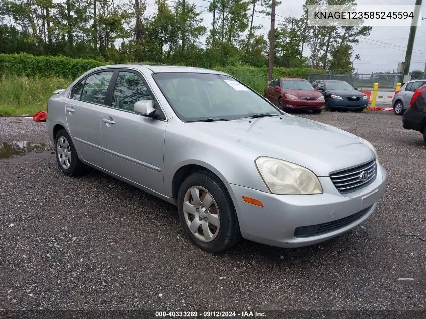 KNAGE123585245594 2008 Kia Optima Lx