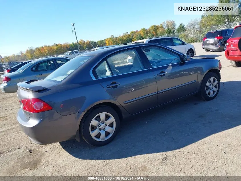 KNAGE123285236061 2008 Kia Optima Lx