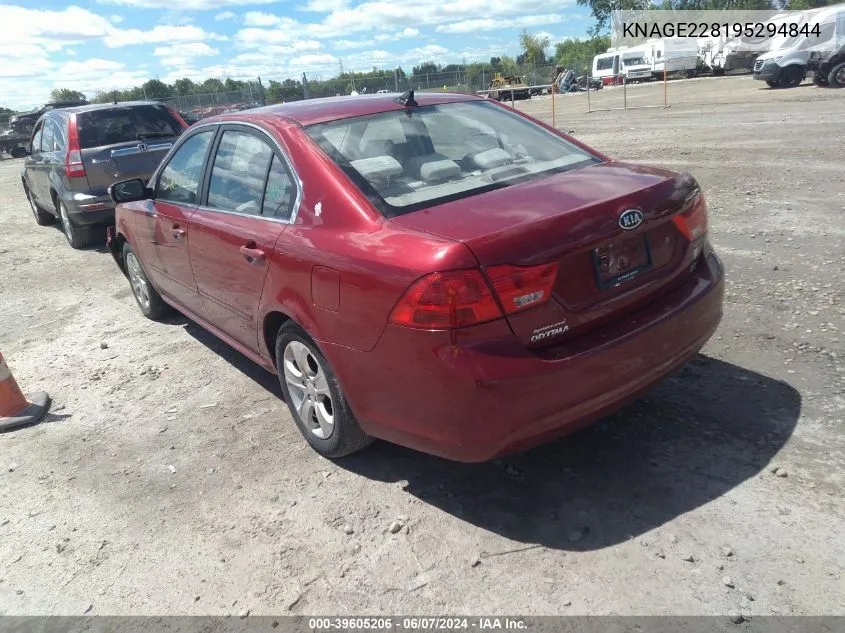 KNAGE228195294844 2009 Kia Optima Lx