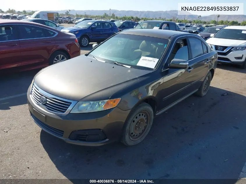 KNAGE228495353837 2009 Kia Optima Lx