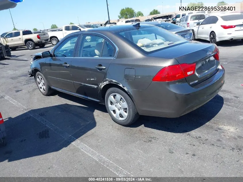 KNAGE228695308401 2009 Kia Optima Lx