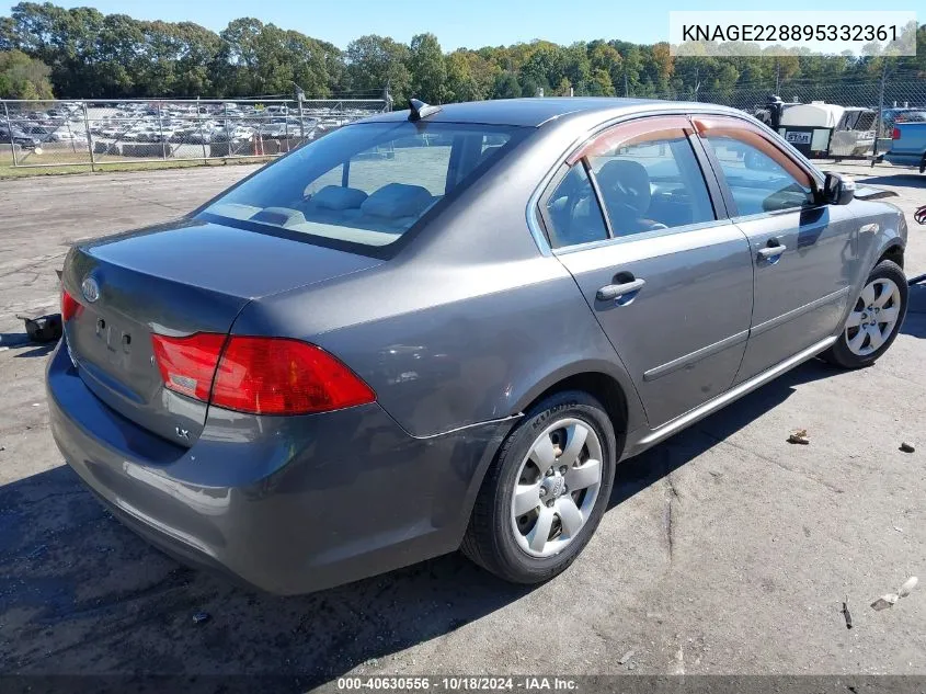 KNAGE228895332361 2009 Kia Optima Lx