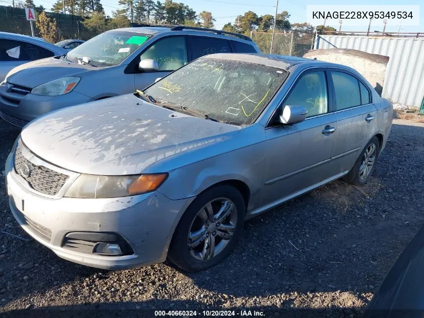 2009 Kia Optima Sx VIN: KNAGE228X95349534 Lot: 40660324