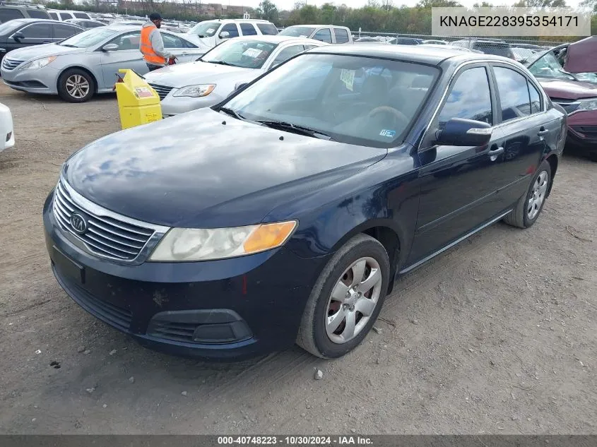 KNAGE228395354171 2009 Kia Optima Lx