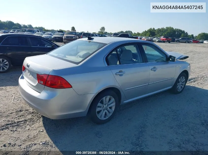 2010 Kia Optima Lx VIN: KNAGG4A84A5407245 Lot: 39725388