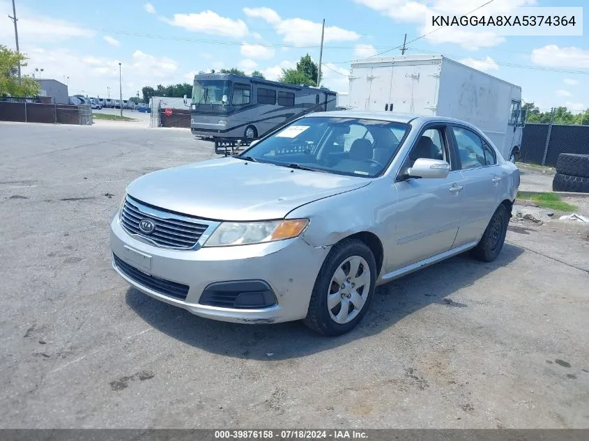 KNAGG4A8XA5374364 2010 Kia Optima Lx