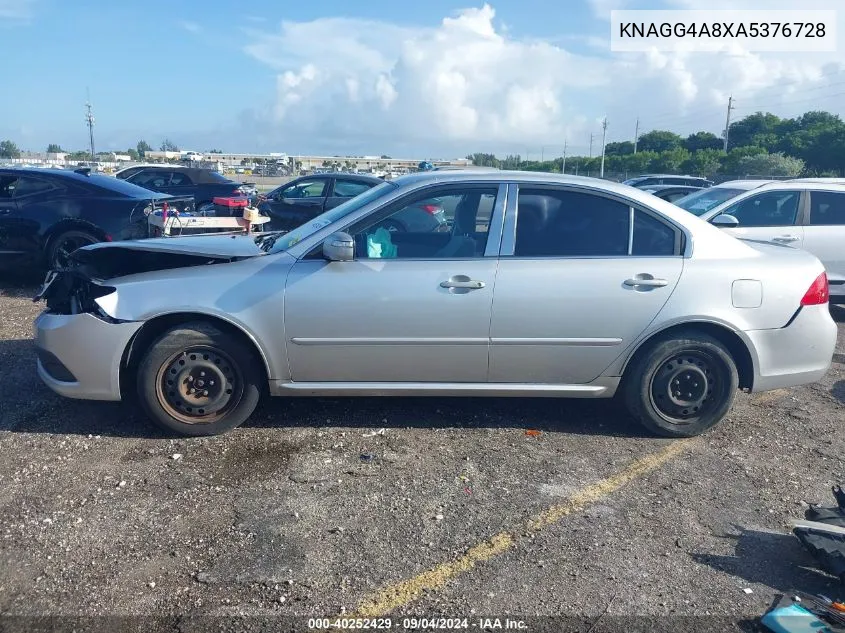 KNAGG4A8XA5376728 2010 Kia Optima Lx