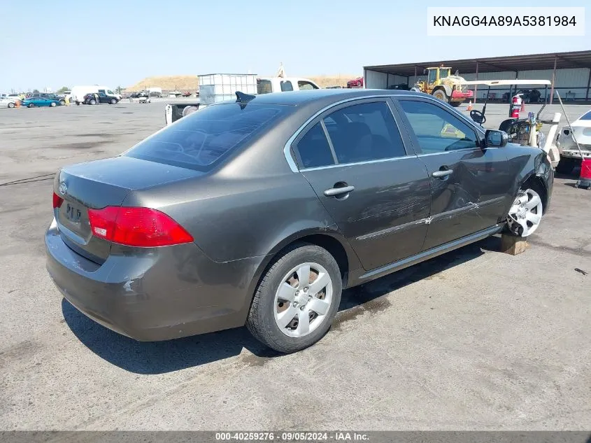 2010 Kia Optima Lx VIN: KNAGG4A89A5381984 Lot: 40259276