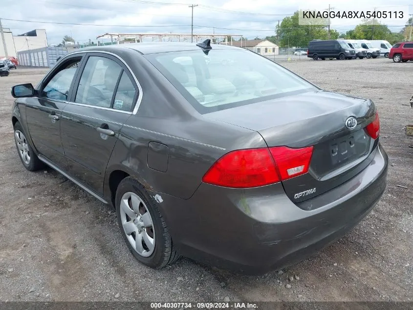 2010 Kia Optima Lx VIN: KNAGG4A8XA5405113 Lot: 40307734