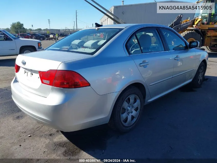 2010 Kia Optima Lx VIN: KNAGG4A85A5415905 Lot: 40388741