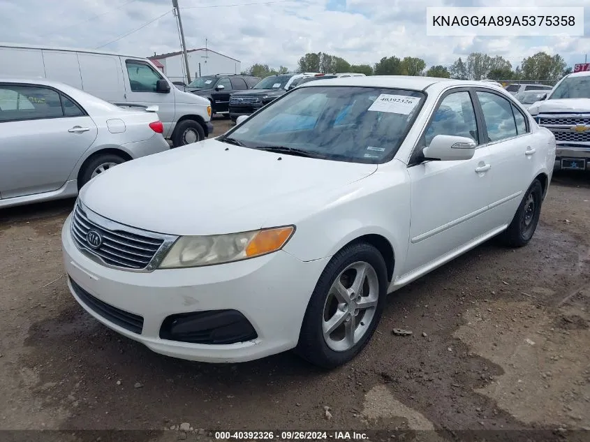 KNAGG4A89A5375358 2010 Kia Optima Lx