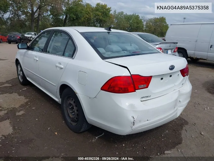 KNAGG4A89A5375358 2010 Kia Optima Lx