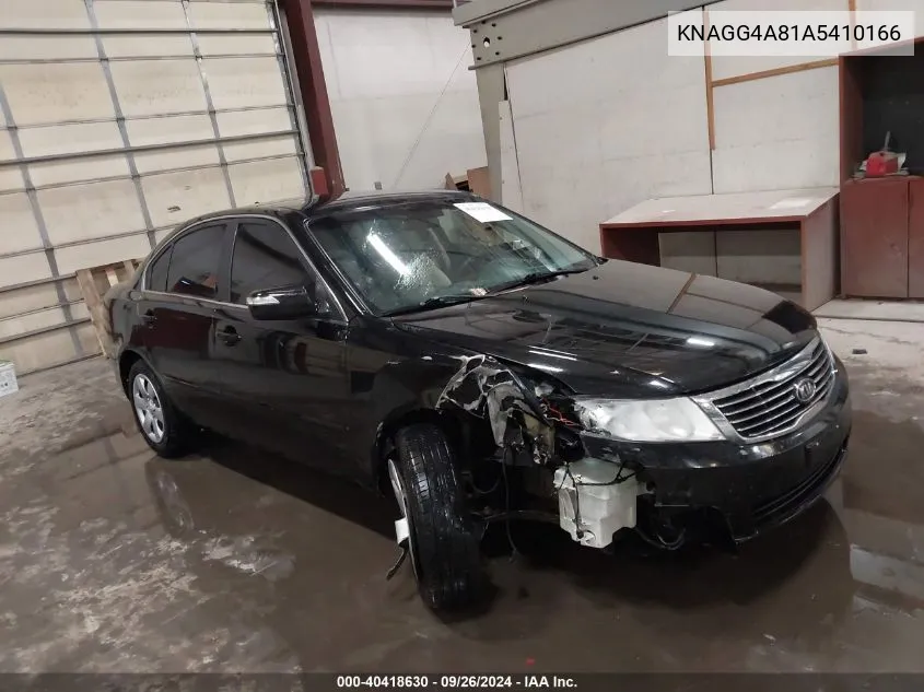 2010 Kia Optima Lx VIN: KNAGG4A81A5410166 Lot: 40418630