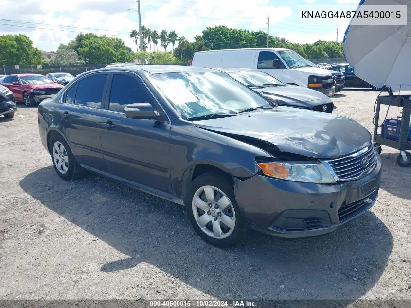 2010 Kia Optima Lx VIN: KNAGG4A87A5400015 Lot: 40500015