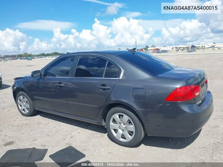 KNAGG4A87A5400015 2010 Kia Optima Lx