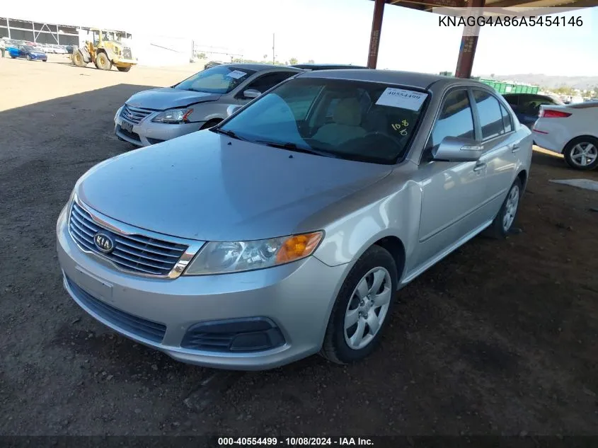 2010 Kia Optima Lx VIN: KNAGG4A86A5454146 Lot: 40554499