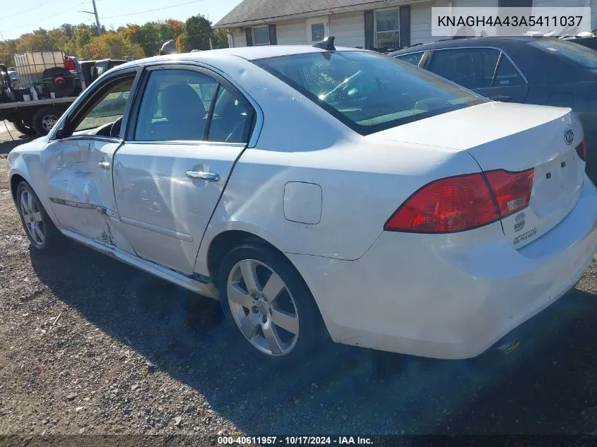 2010 Kia Optima Ex V6 VIN: KNAGH4A43A5411037 Lot: 40611957