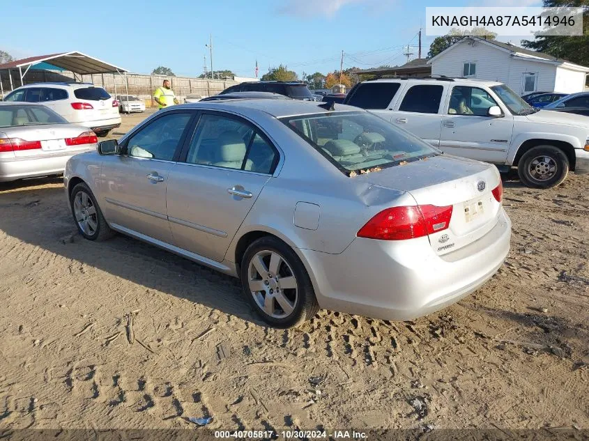 KNAGH4A87A5414946 2010 Kia Optima Ex