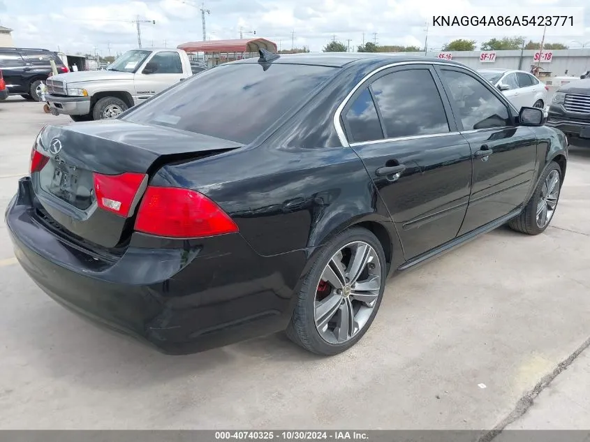 2010 Kia Optima Lx VIN: KNAGG4A86A5423771 Lot: 40740325